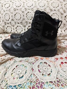 Under Armour Black Lace-Up Tactical Boots